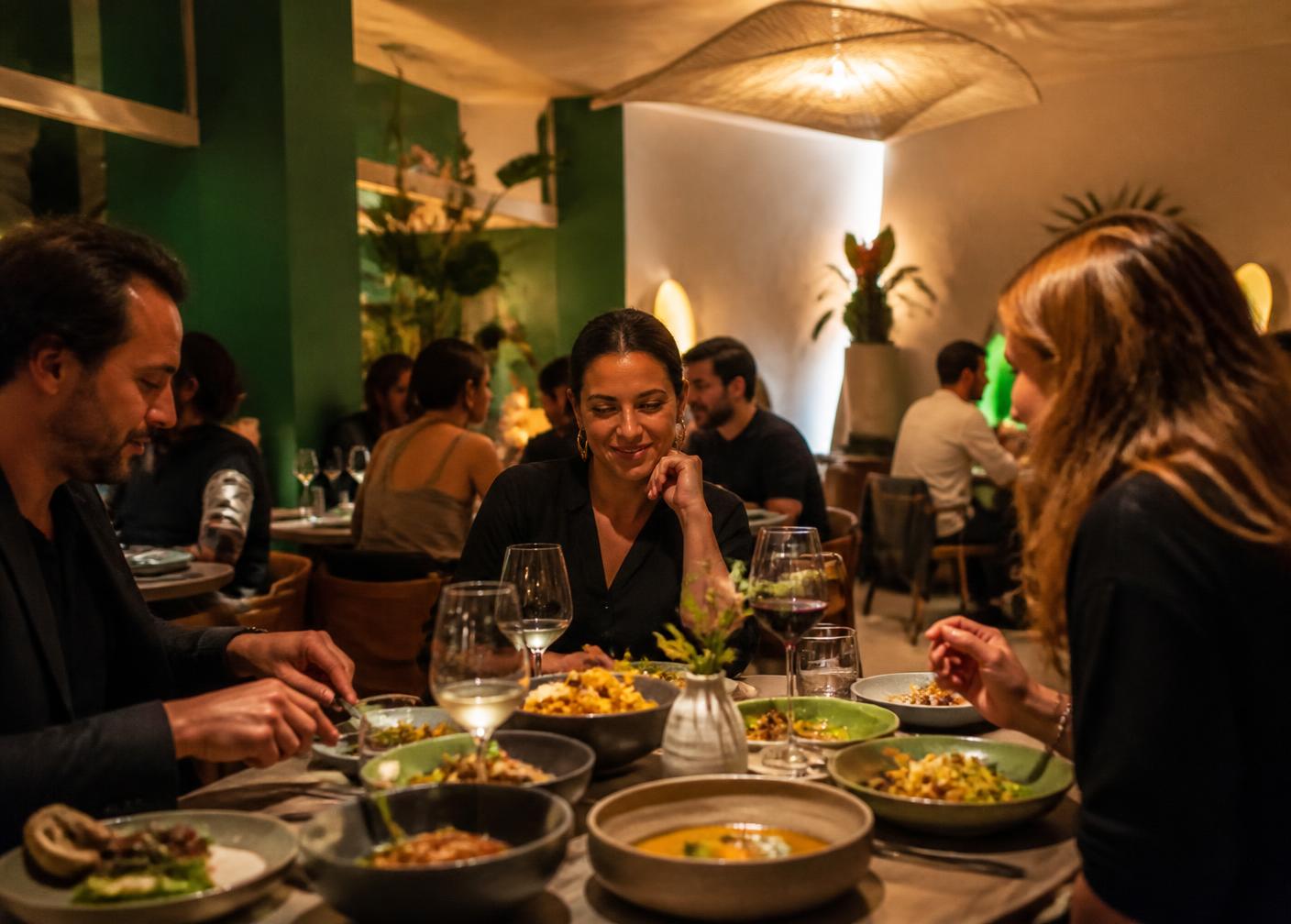 Experiencia de clientes en un restaurante contemporáneo